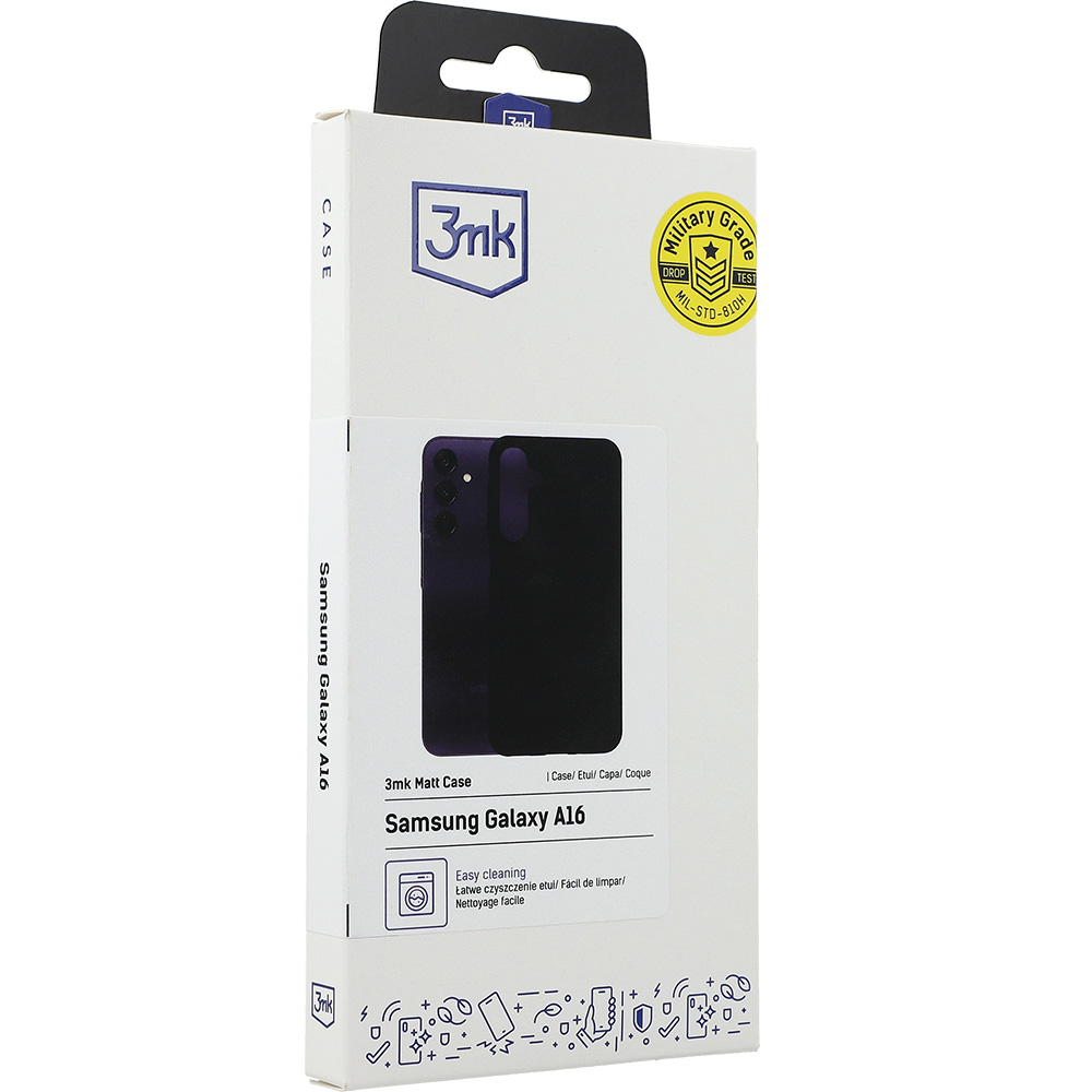 Etui 3mk Matt Case do Samsung Galaxy A16 5G / 4G, czarne matowe